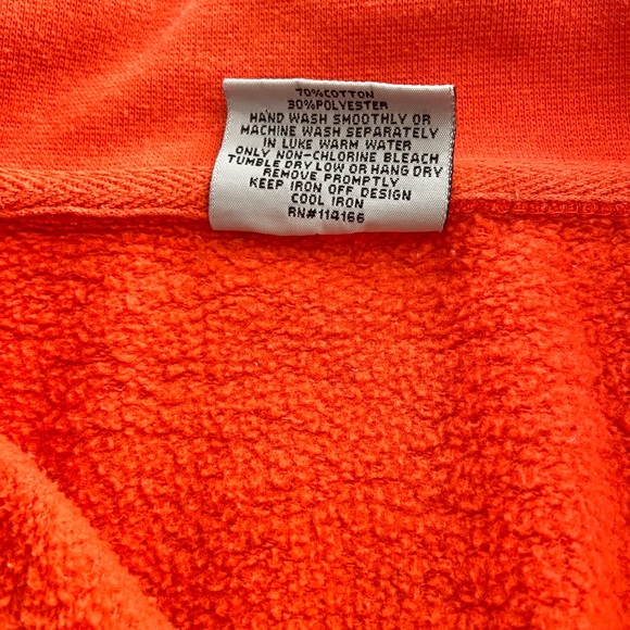 Clemson University Tigers Pullover Sweatshirt half zip w pockets size MED Cotton - Picture 9 of 10